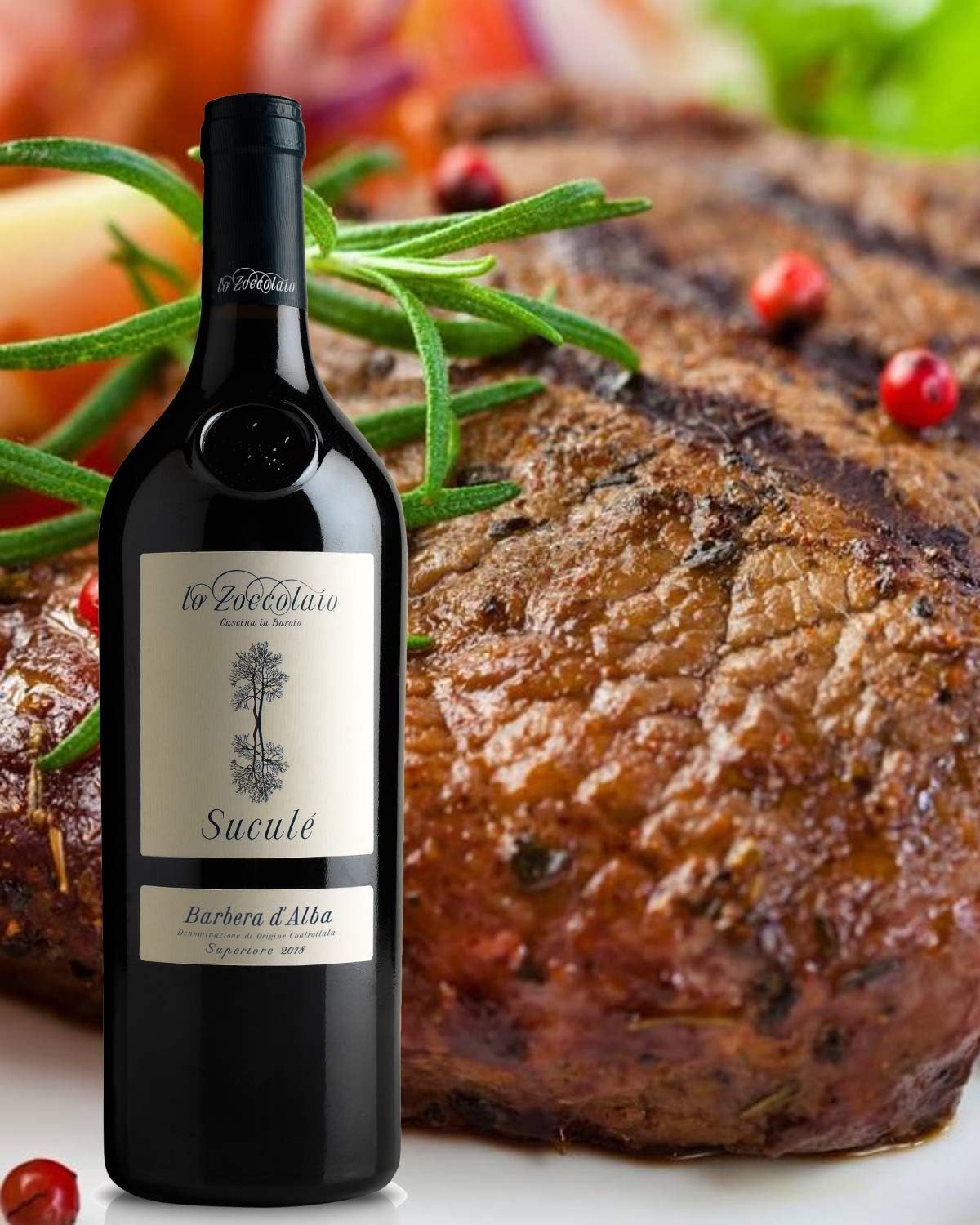 Wein-Präsentkörbe - Lo Zoccolaio Barbera d'Alba + Langhe Baccanera + Barolo – 3 Flaschen – Italien Wein Holzkiste Barbera Dry (3 x 0,75 l) – Bild 4