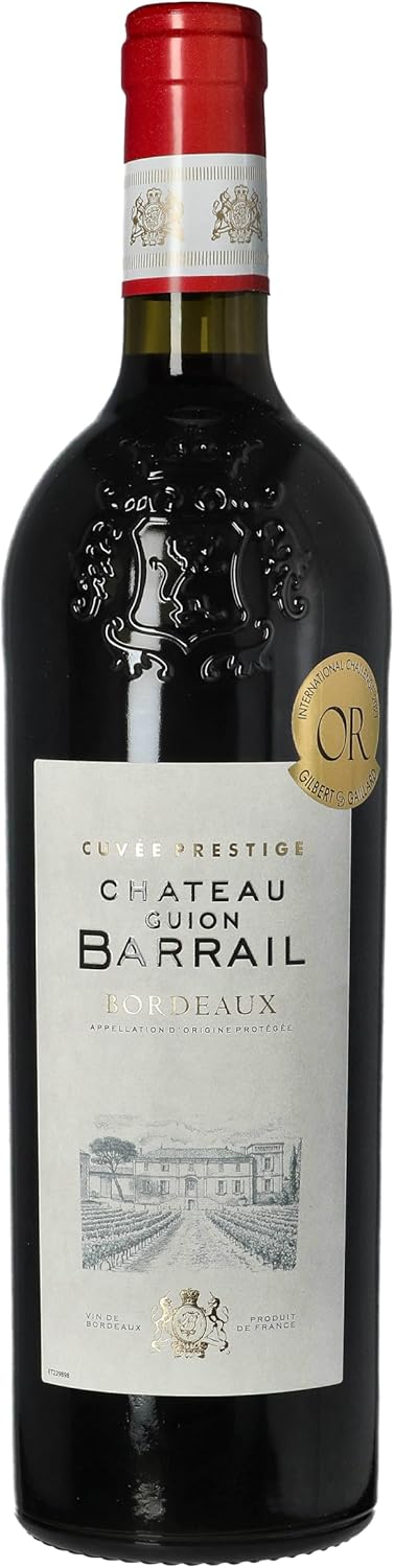 Wein-Präsentkörbe - La Grande Vinothèque Selection Bordeaux - Weinset Rotwein mit Goldmedaille in Holzkiste - Ideal als Geschenk - Herkunft: Frankreich (3 x 0,75 L) – Bild 2