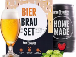 Bier-Präsentkörbe – DIY Bierbrauset | Pils im 5 Liter Fass | Fertig in 7 Tagen | Perfektes Geschenk für Ihren Freund oder Vater