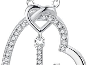 Geburtstags-Präsentkörbe – TINGN Buchstabenkette Damen Mädchen – 14 Karat vergoldete Kette Mädchen CZ Herz Anhänger Kette Damen Mädchen Halskette mit Buchstaben Herzkette Frauen Teenager Mädchen Geschenke für Frauen Mädchen Schmuck