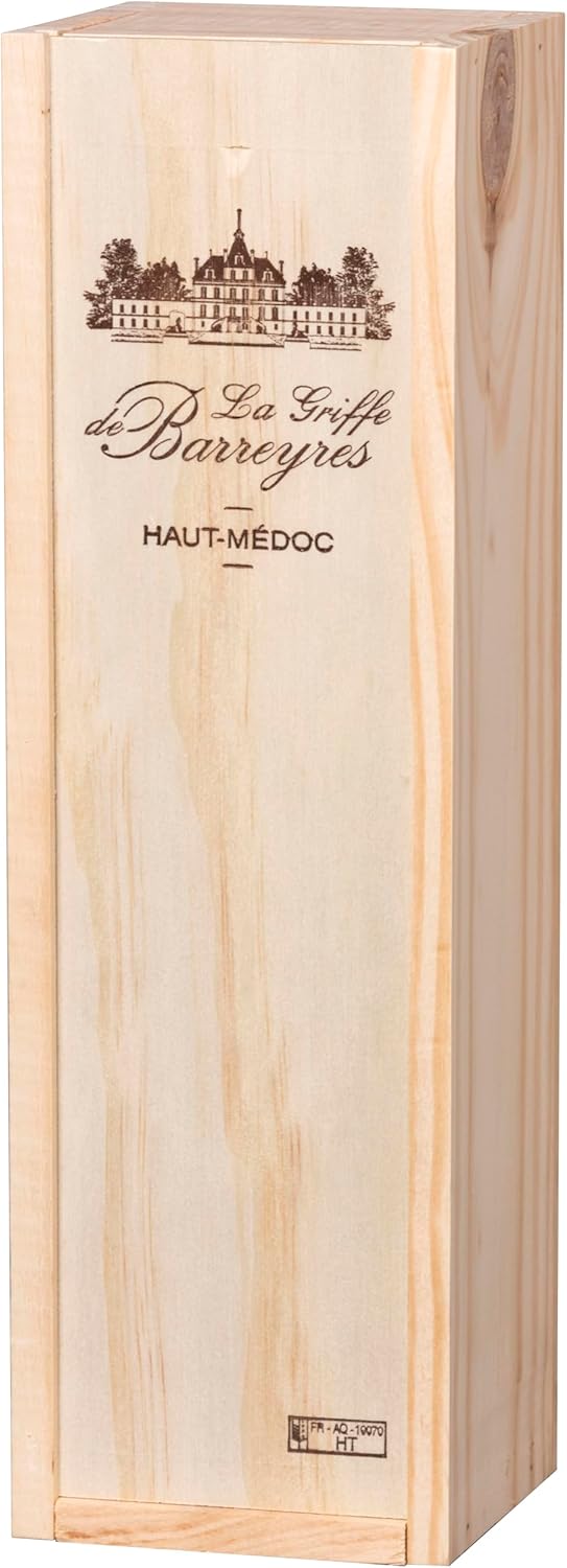 Wein-Präsentkörbe - Geschenkset in Holzkiste – Trockener Rotwein – La Griffe de Barreyres – Haut Médoc AOP – Jahrgang 2018 – Terra Vitis – Bild 7