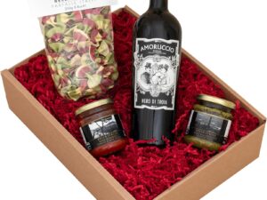 Wein-Präsentkörbe – Das Wine Guys Viva l’Italia Wein-Pasta- und Saucen-Geschenkpaket