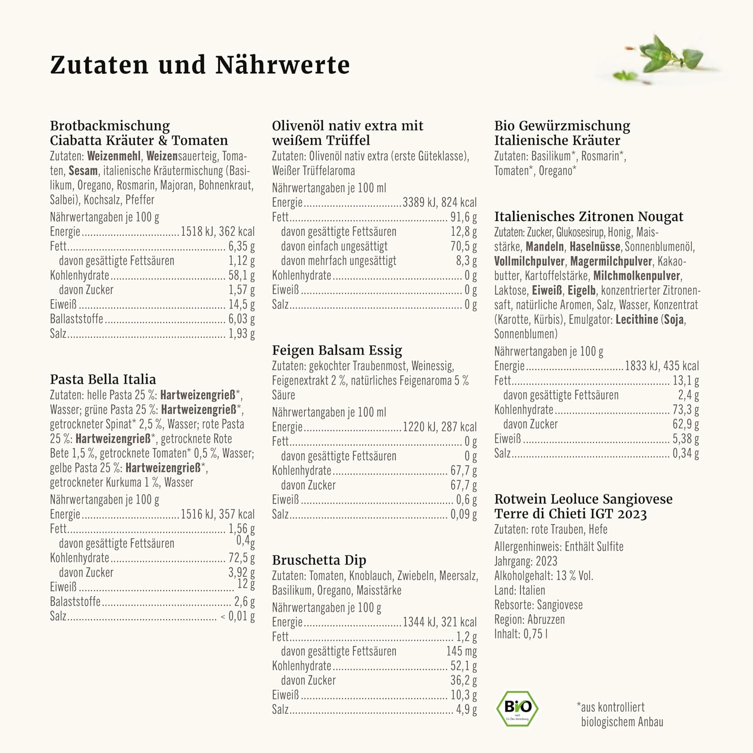 Wein-Präsentkörbe - Gepp's Feinkost Italien Reise I Geschenkset mit italienischen Köstlichkeiten I Elegante Geschenkbox mit Rotwein (750 ml), Trüffel-Olivenöl und vielem mehr I Geschenk für Männer und Frauen – Bild 2