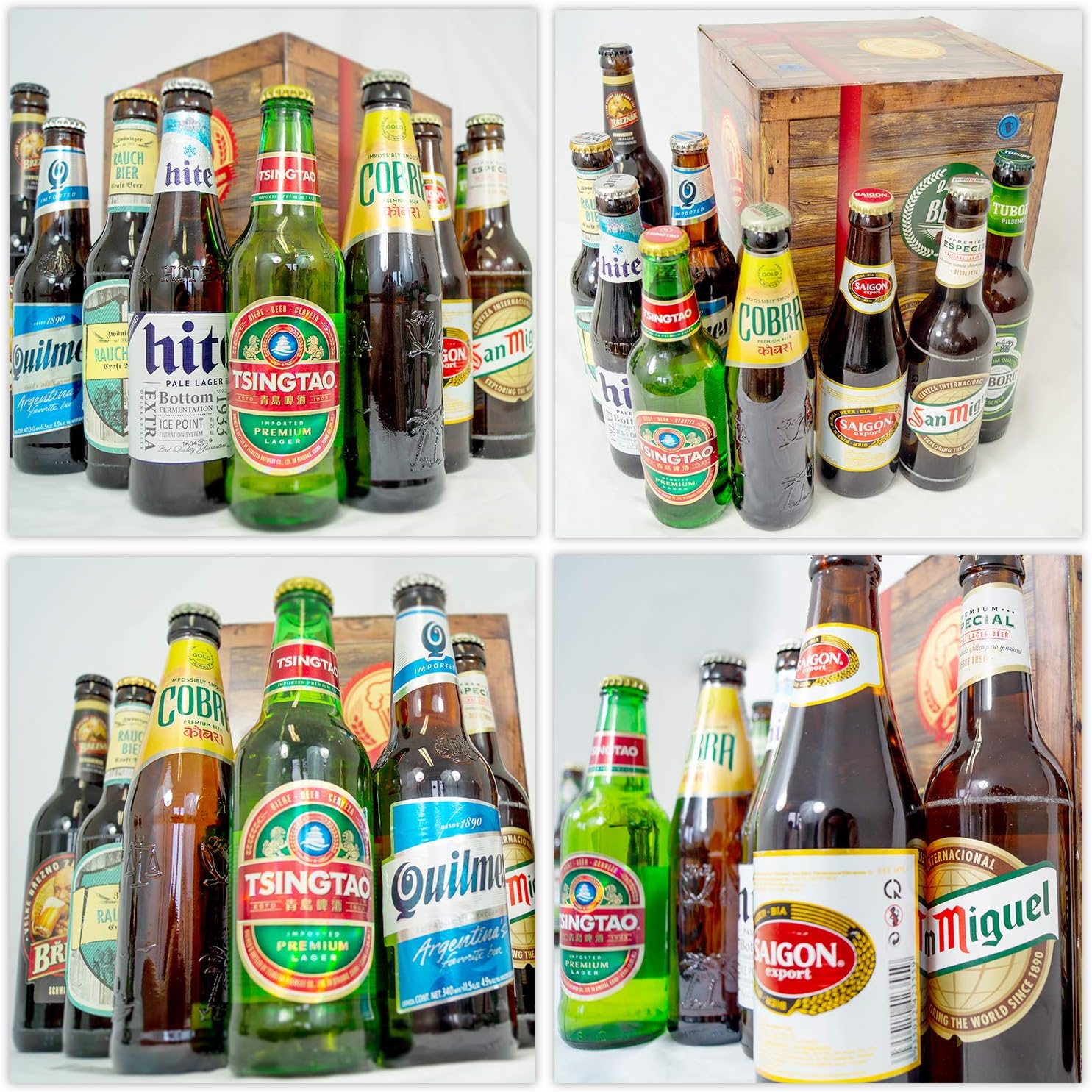 Bier-Präsentkörbe - Geschenkbiere für Männer aus aller Welt – Geburtstagsgeschenk für Ihn – inklusive Geschenkkarten und Bierbuch – Bild 2