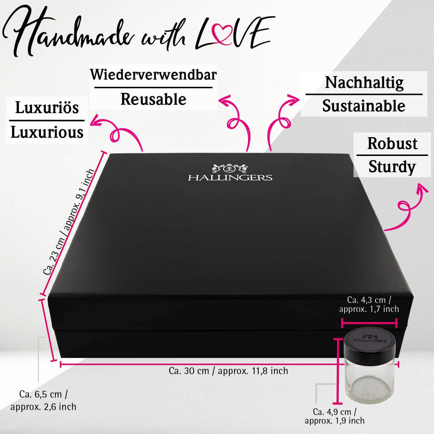 Wein-Präsentkörbe - Hallingers Genuss Manufaktur Tee-Geschenkset Weihnachten – 12 Sorten Premium loser Tee im Glas in edler Geschenkbox, vegan & glutenfrei, Tee-Set „Weihnachtsgruß“ Probierset, Geschenkidee für Frauen – Bild 8