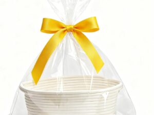 Wein-Präsentkörbe – AHEJIOO Leerer Geschenkkorb, Geschenkkorb mit Geschenktüten und Bändern, Geschenkkorb, Korb für Geschenke, Korbgeschenk, für Weihnachten, Geburtstag, Hochzeit, Babyparty & DIY-Geschenkideen