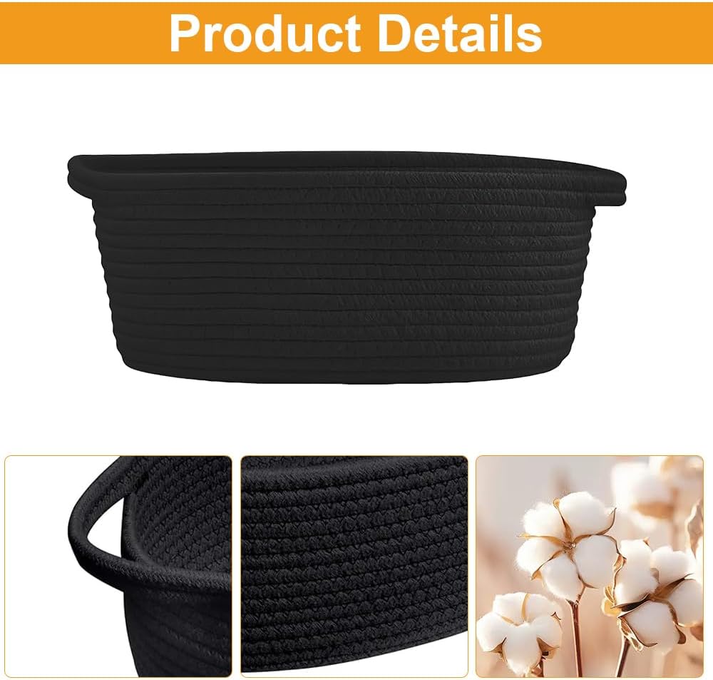 Geburtstags-Präsentkörbe - Leerer Geschenkkorb, Geschenkkorb, leerer, geflochtener Korb mit Geschenktüten und Bändern, Geschenkkorb, leerer großer Geschenkkorb für Babyparty, Geburtstag, Hochzeit, Ostern, Erntedankfest, Weihnachten, Schwarz – Bild 3