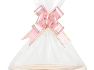 Geburtstags-Präsentkörbe – Geschenkkorb, Geschenkkorb-Leerset, Khaki-Aufbewahrungskorb, aus Baumwollseil, leerer Geschenkkorb, mit Griffen, für Hochzeit, Geburtstag, Party, Weihnachten, Valentinstag, Feiertag