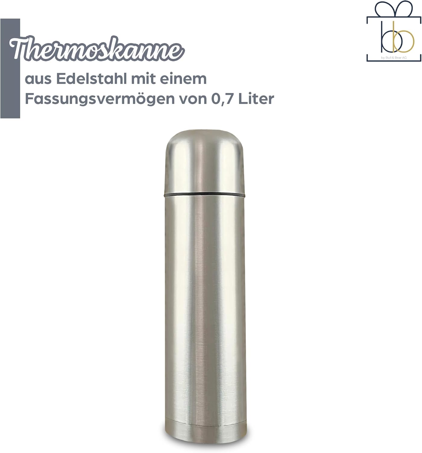 Wein-Präsentkörbe - Bull & Bear Glühwein-Geschenkset mit edlem Rotwein, Glühweingewürz, Thermoskanne, Weihnachtsgeschenk – Bild 6