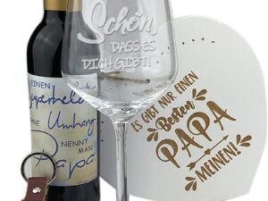 Wein-Präsentkörbe – Geschenke für Papa (Auswahl), Bester Papa, Geschenk Vatertag, Auswahl: Geschenk 20