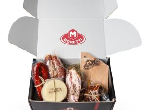 Wurst-Präsentkörbe – Handgefertigter Geschenkkorb von Moretti mit Würstchen und Käse – perfekt für Weihnachtsgeschenke 2024, Sommerpicknicks und Aperitifs – inklusive Geschenke (Geschenkkorb für Wurstteller)