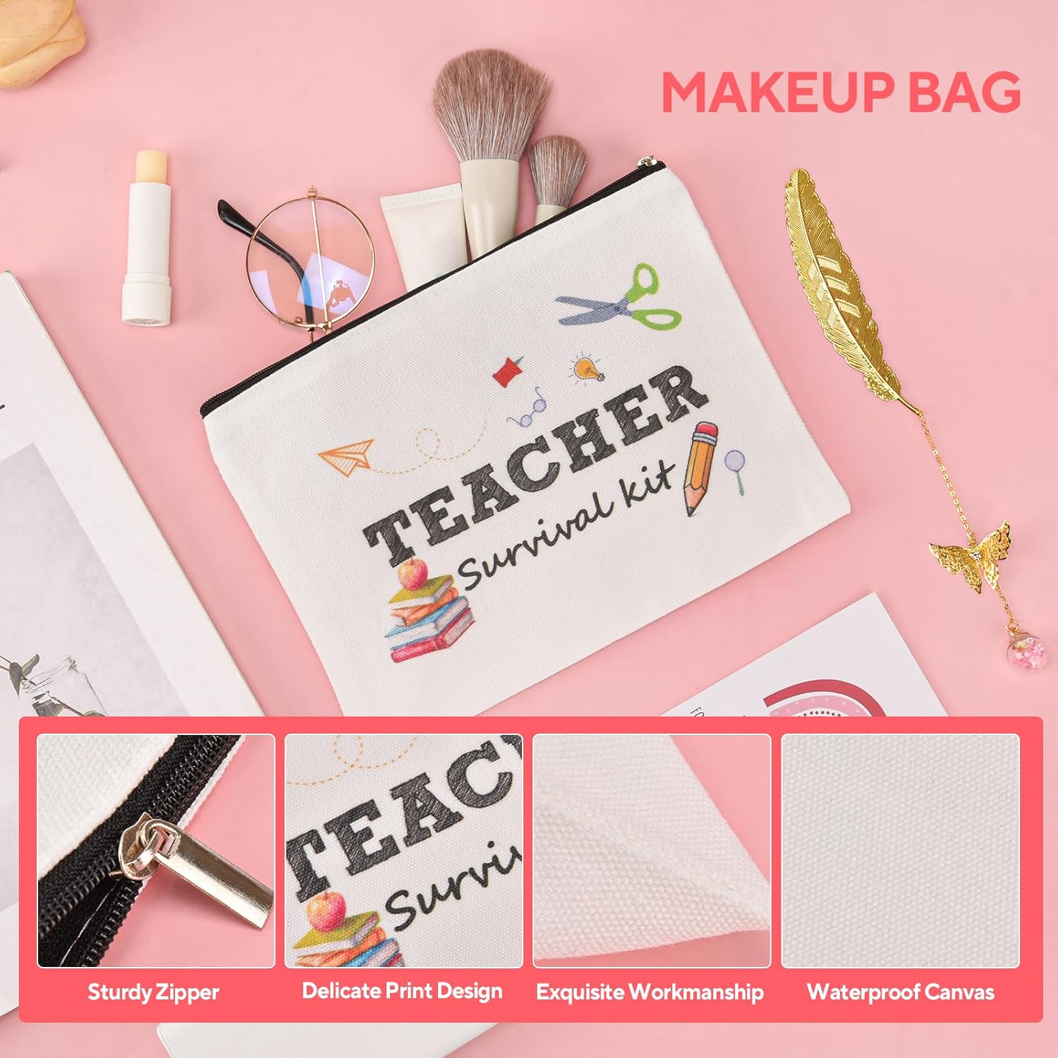 Geburtstags-Präsentkörbe - Personalisierter Lehrer-Geschenkkorb, tolles Anerkennungsgeschenk für Frauen, Pädagogen, Dankeschön-Geschenk zum Geburtstag, Ruhestand, Weihnachten, Jahresende (grün) – Bild 4