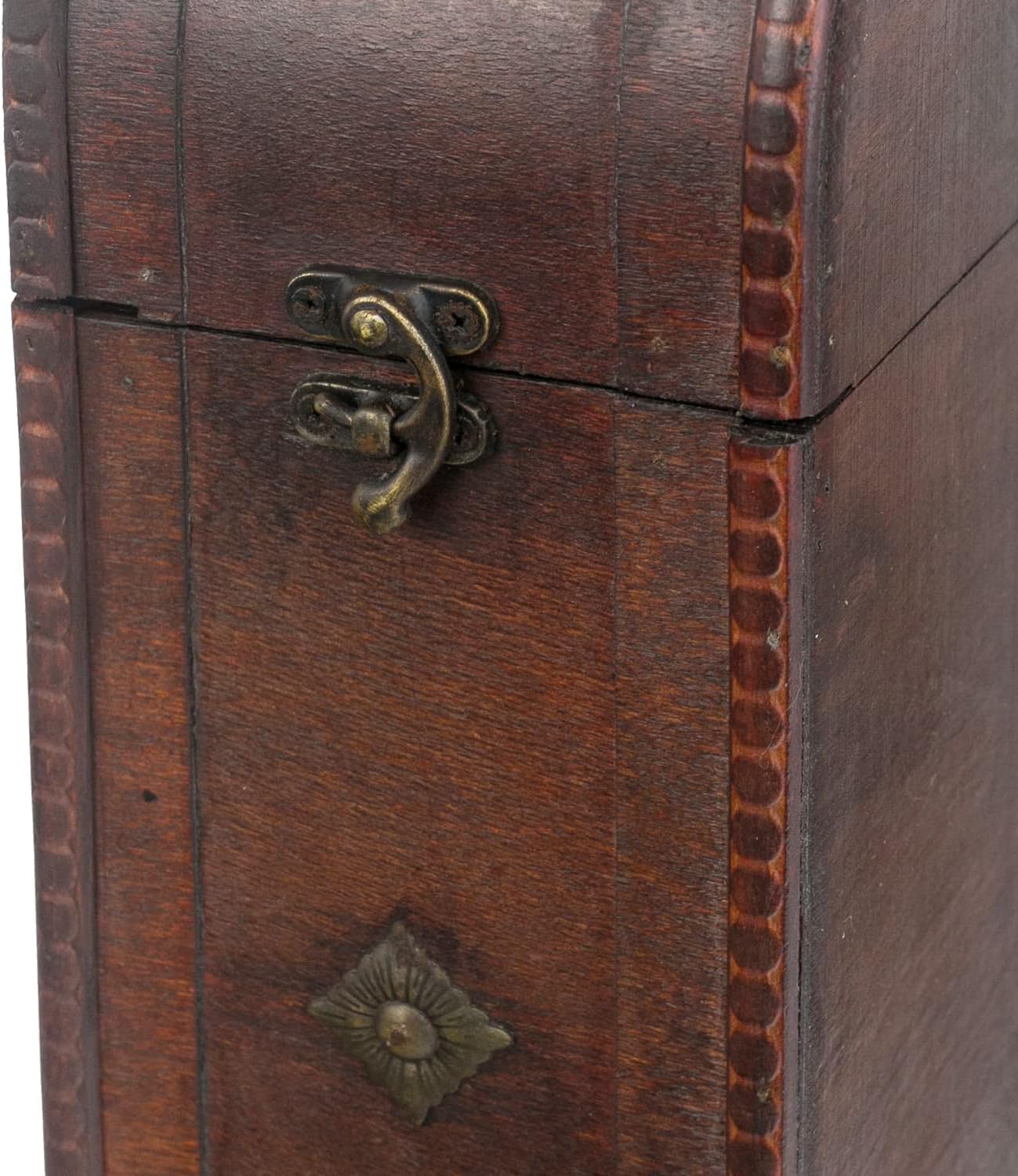 Wein-Präsentkörbe - HMF Vintage dekorative Geschenkbox aus Holz mit Deckel | Für 1 Flasche Wein | Hochformat | Italien – Bild 5