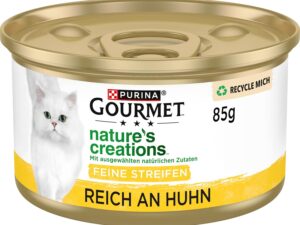 Wurst-Präsentkörbe – PURINA GOURMET Nature’s Creation Nassfutter für Katzen in natürlichem Gelee, Thunfisch