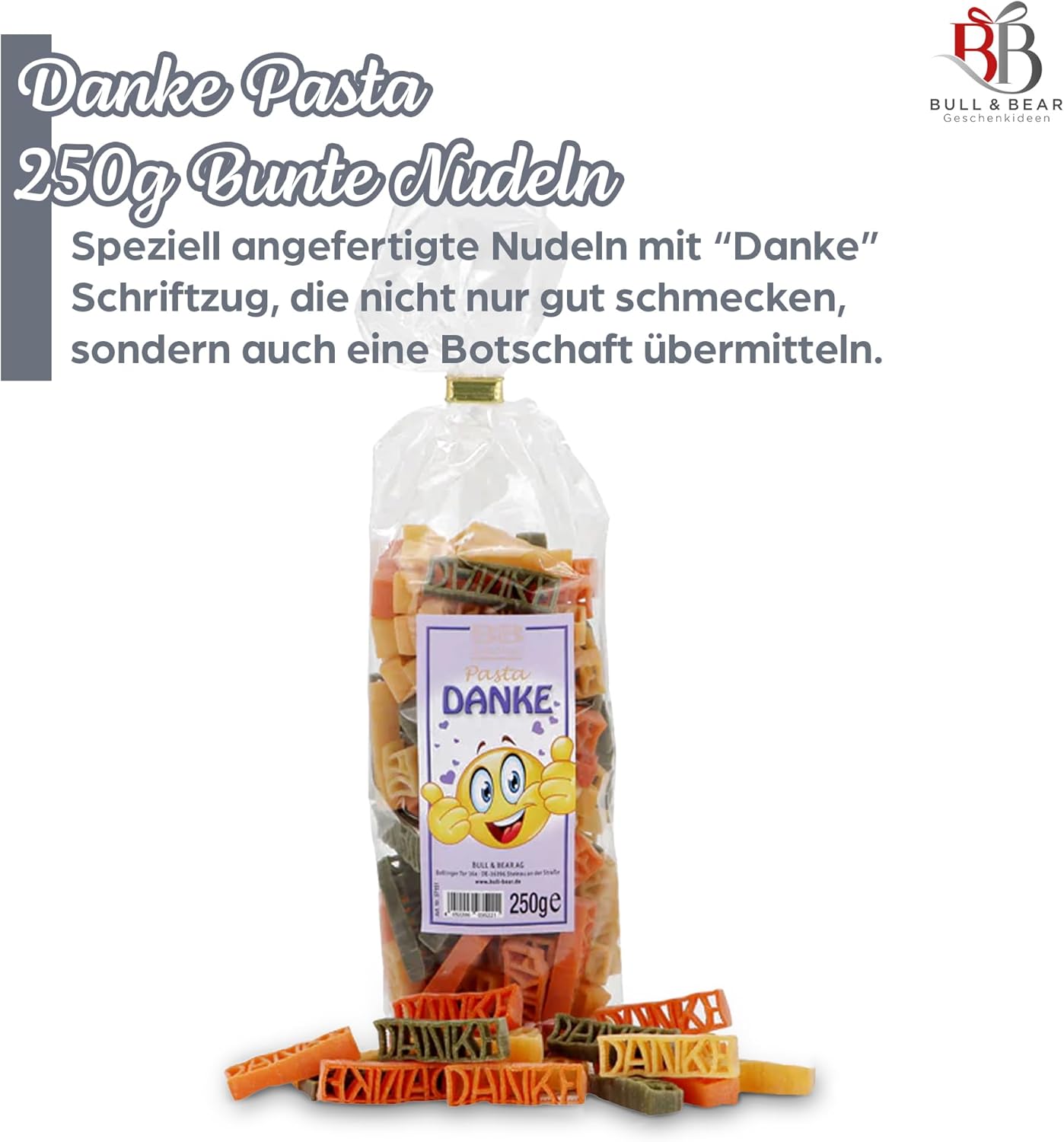 Wein-Präsentkörbe - Bull & Bear Wein-Geschenkset „Thank You“, Rotwein, Dankesnudeln und feinste Schokolade – Bild 4