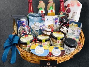 Wein-Präsentkörbe – Großer Jubiläumskorb | Feine Köstlichkeiten zum Feiern | Geschenkkorb für besondere Anlässe