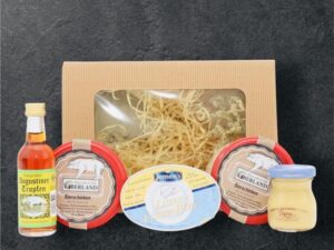 Wurst-Präsentkörbe – Frühstücks-Geschenkkorb für Herren, Geschenkkorb mit herzhaftem Frühstück, ideal als Geschenkidee