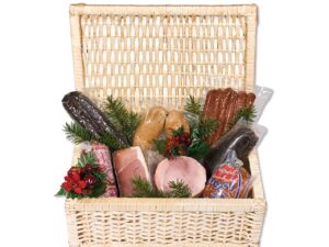 Wurst-Präsentkörbe – Landmetzger Schiessl Premium Geschenkkorb ca. 2950 g