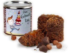 Geburtstags-Präsentkörbe – Hanauer Minikuchen Schoko-Nuss „Zum Geburtstag“, 1 x 170 g