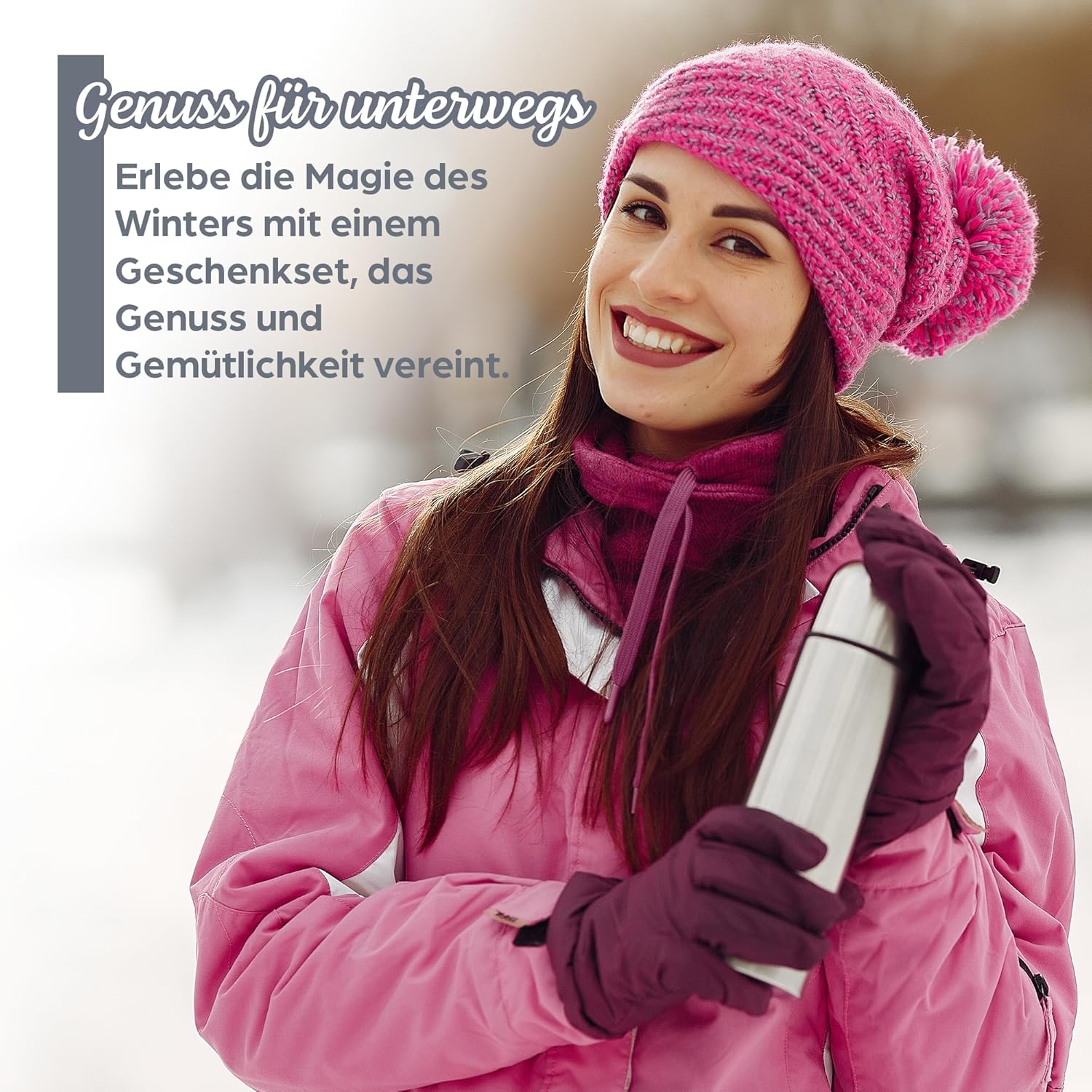 Wein-Präsentkörbe - Bull & Bear Glühwein-Geschenkset mit edlem Rotwein, Glühweingewürz, Thermoskanne, Weihnachtsgeschenk – Bild 7