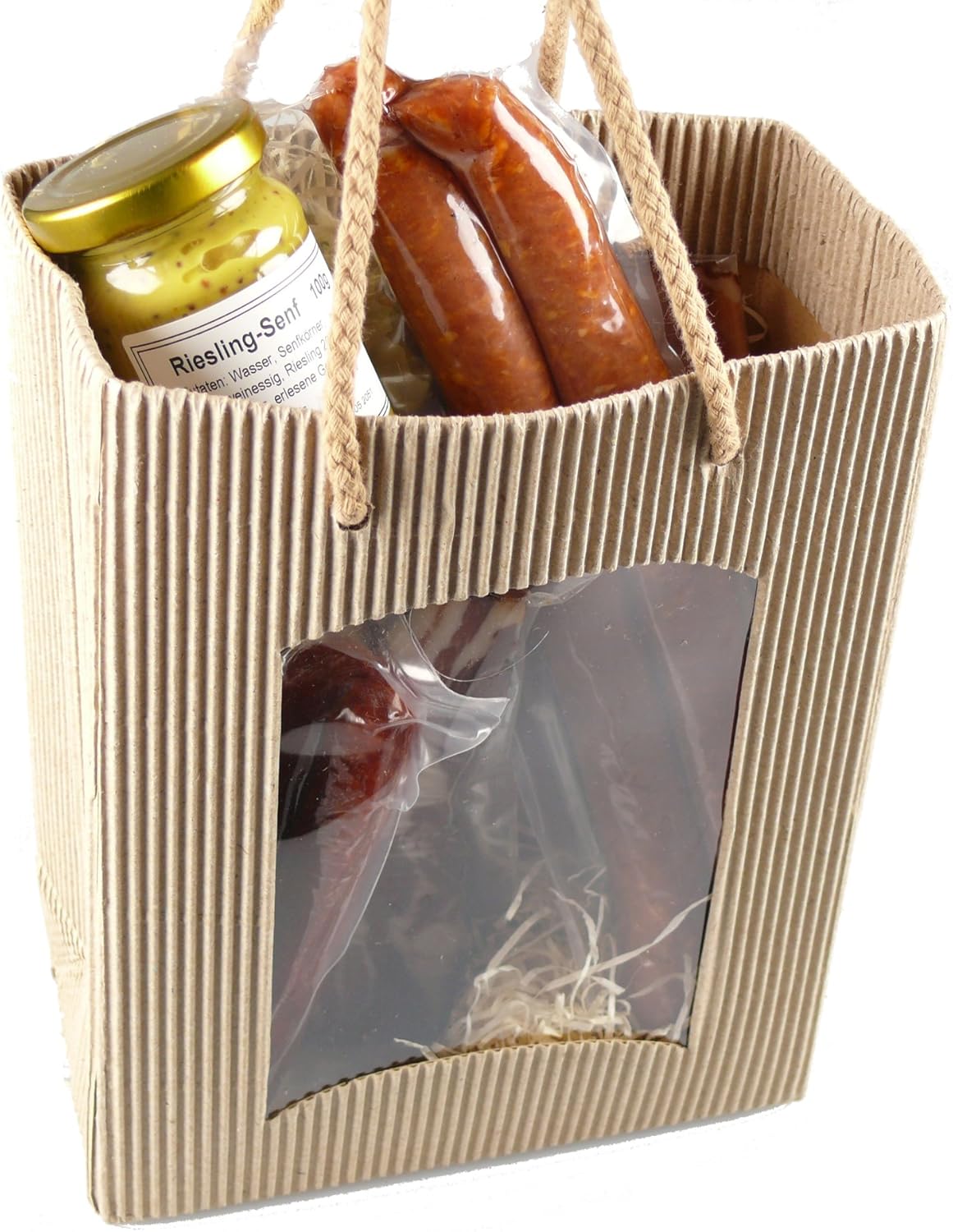 Wurst-Präsentkörbe - Schwarzwald Metzgerei - Geschenkset „Snack“ mit verschiedenen Wurstspezialitäten und einem Gourmet-Senf – 6-teilig – Bild 2