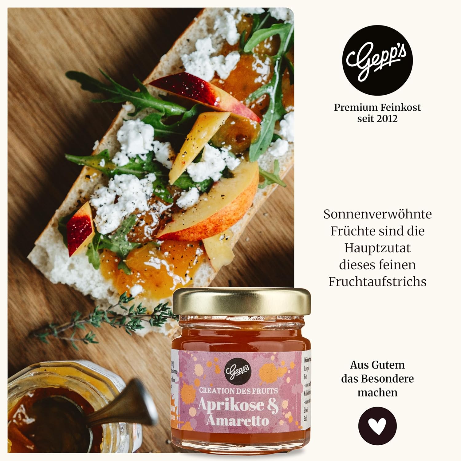 Geburtstags-Präsentkörbe - Gepp's Feinkost Wundertüte „Statt Blumen“, Geschenkbox als Dankeschön, Geburtstagsgeschenk für Kollegen, kleines Geschenkset mit Kräutersalz, Marmelade, Pralinen, Geschenkidee für Männer und Frauen – Bild 4