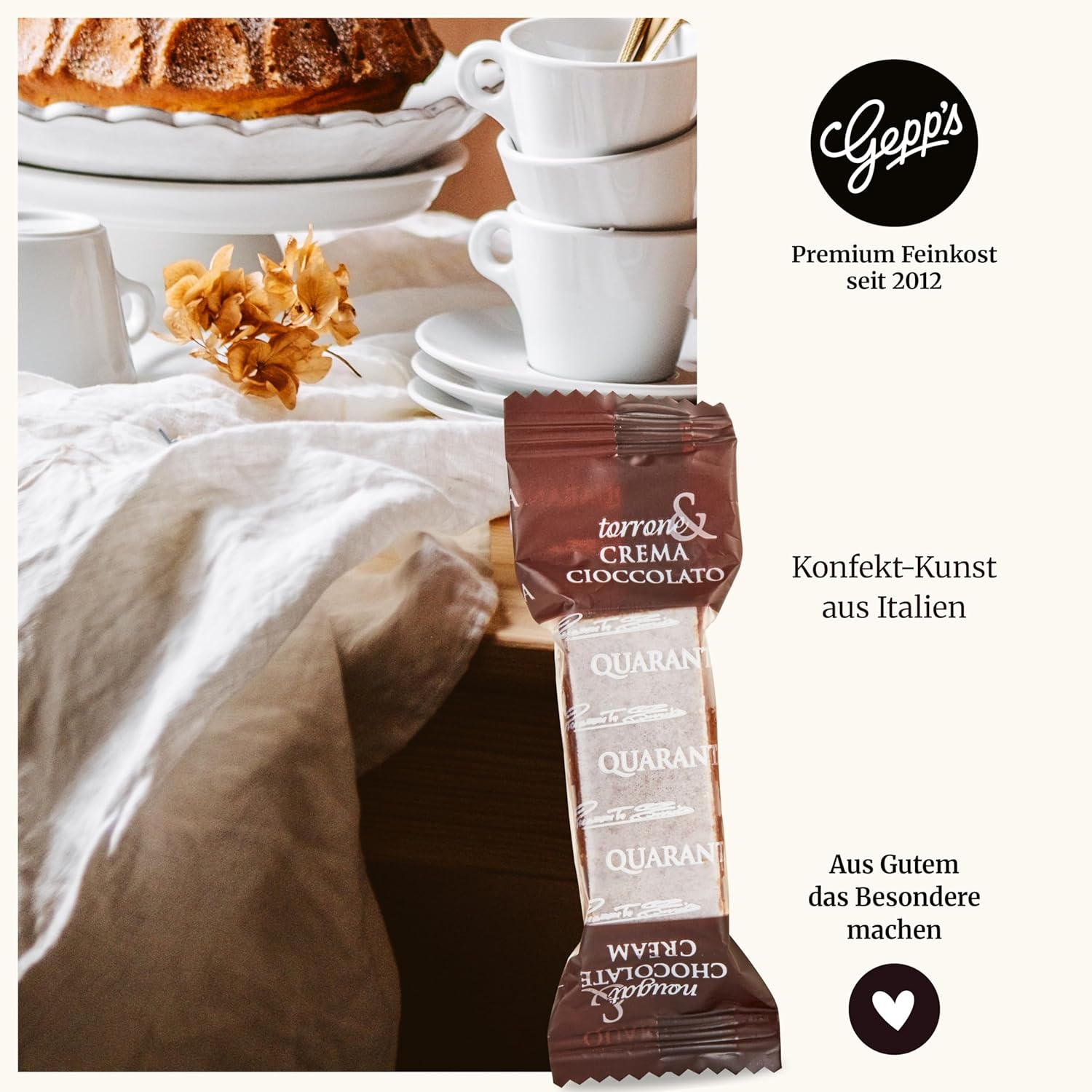 Geburtstags-Präsentkörbe - Gepp's Feinkost Wundertüte „Statt Blumen“, Geschenkbox als Dankeschön, Geburtstagsgeschenk für Kollegen, kleines Geschenkset mit Kräutersalz, Marmelade, Pralinen, Geschenkidee für Männer und Frauen – Bild 7