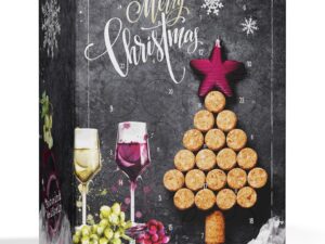 Wein-Präsentkörbe – UMBRELLA Wein-Adventskalender 2025 [Finest Wine Selection] – 24 Weinsorten in Rot, Weiß & Rosé – Eleganter Weihnachtskalender mit Alkohol für Damen & Herren – Mit Liebe handverpackt