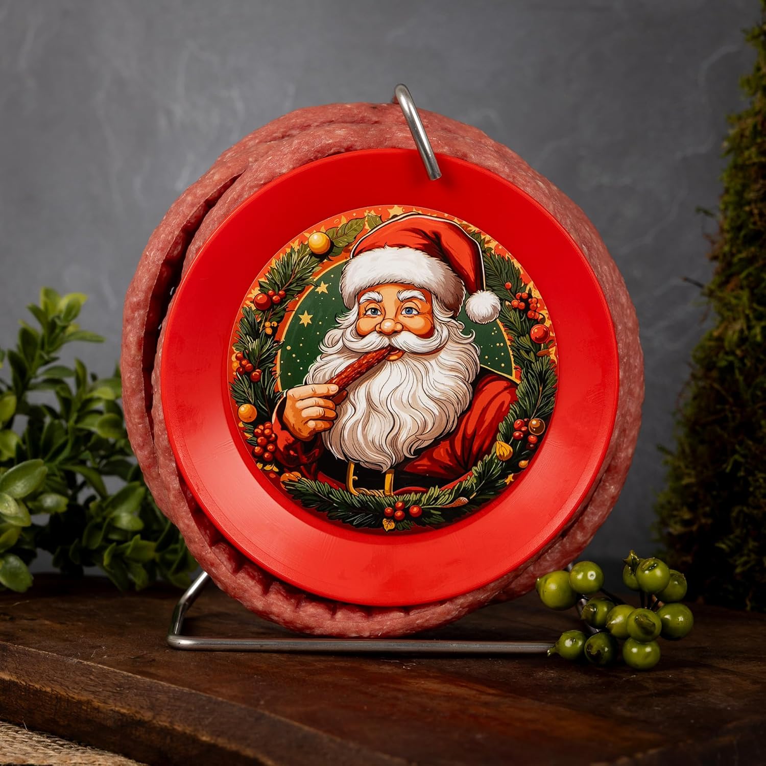 Wurst-Präsentkörbe - Wurstbaron® Edle Weihnachtsgeschenkbox mit unserer beliebten Wurstkabelrolle, Snackbox im Weihnachtslook, Geschenk mit Salami und Snacks – Bild 2