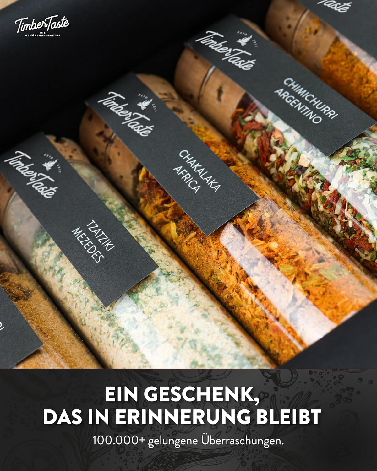 Wurst-Präsentkörbe - 5 Gewürze aus aller Welt, Gewürz-Geschenkset mit Gewürzwörterbuch (PDF) (Englisch nicht garantiert), besonderes Gewürzset-Geschenk, 5 seltene Gewürze in einem Gewürzset, Geschenk für Köche, exotische Gewürze – Bild 4