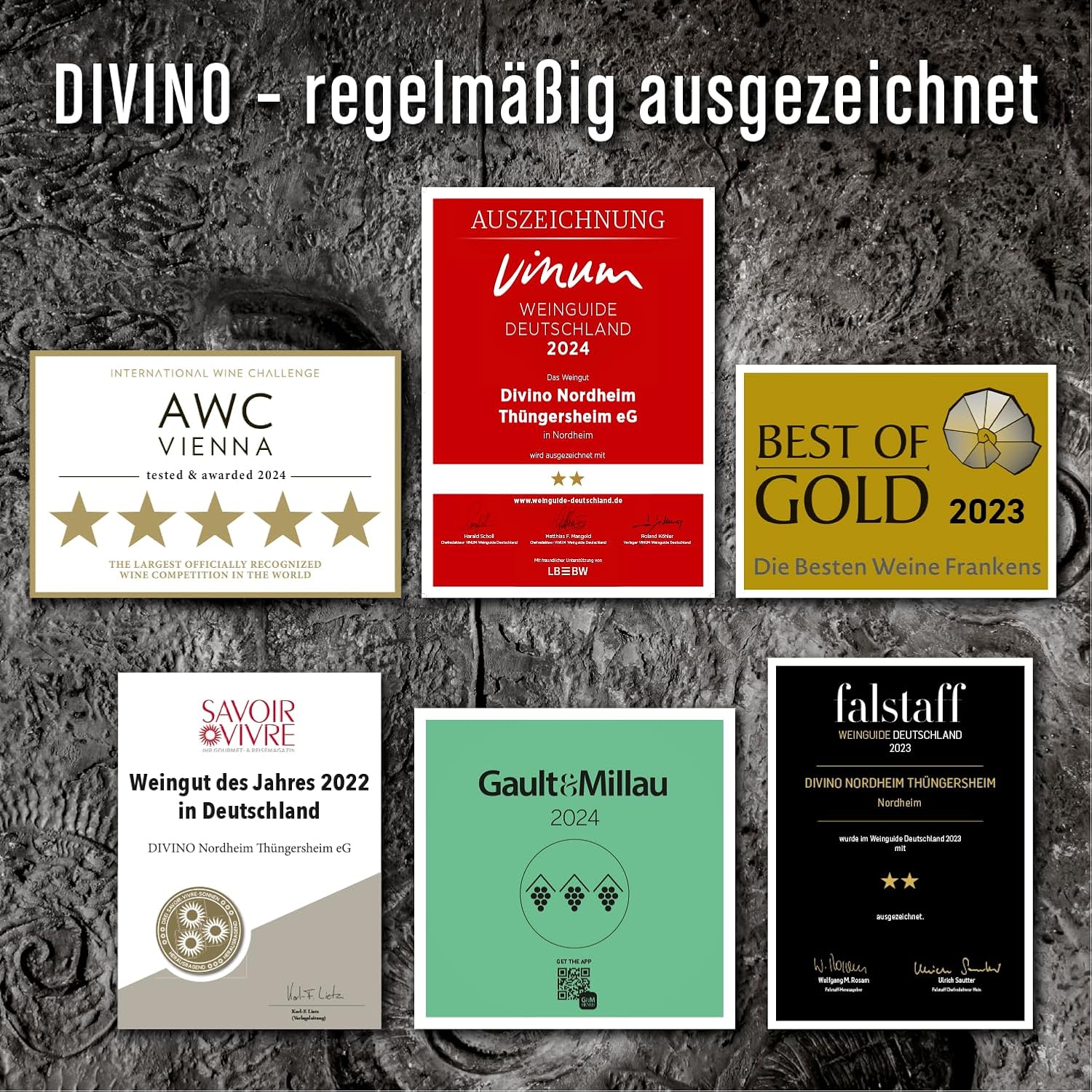 Wein-Präsentkörbe - DIVINO Juventa Secco Probierpaket - Secco Weiß trocken & feinherber Secco Rosé trocken - Deutscher Perlwein mit Kohlensäurezusatz von der Fränkischen Prämiengenossenschaft (6 x 0,75 L) – Bild 5