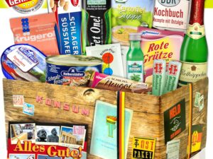 Geburtstags-Präsentkörbe – Ostpaket „Ostprodukte SpeziALITÄTEN BOX“ / Geschenkset Geburtstag für Sie