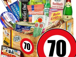 Geburtstags-Präsentkörbe – Spezialbox / Osterpaket L/Geburtstag 70 / Geschenkkorb Mama