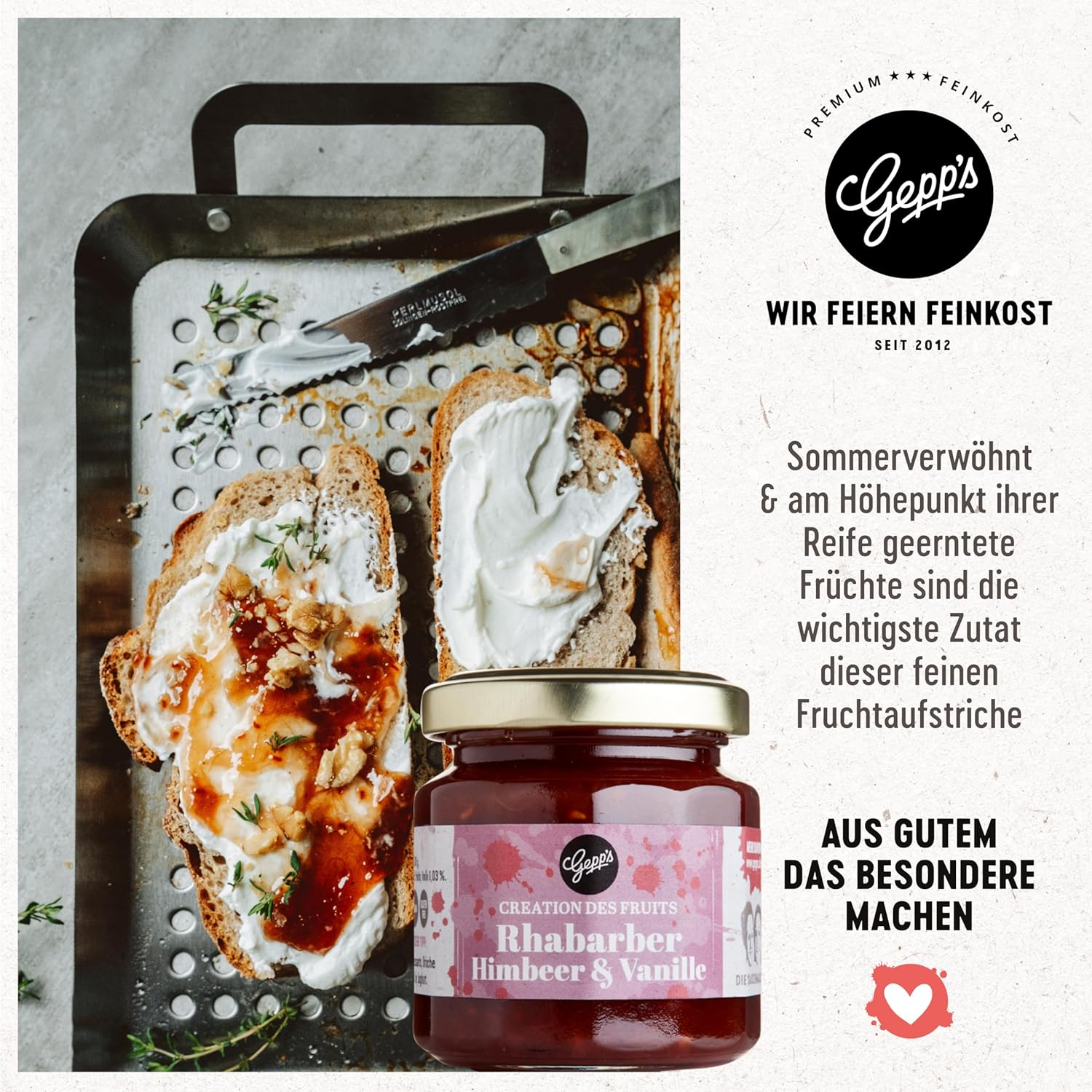 Geburtstags-Präsentkörbe - Gepp's Feinkost Wundertüte Sonntagsbrunch I Geschenkset mit Köstlichkeiten wie Aprikose & Yuzu und Feigenfruchtaufstrich I Geschenk mit Köstlichkeiten für ein perfektes Frühstück – Bild 4