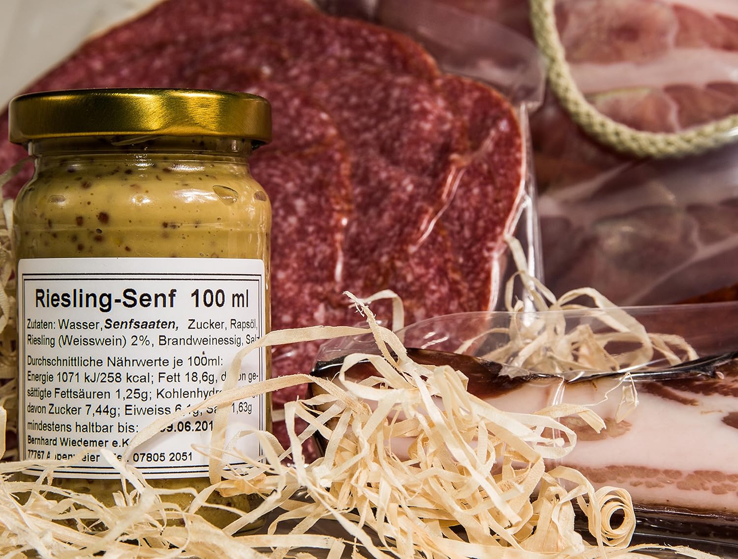 Wurst-Präsentkörbe - Schwarzwald Metzgerei - Geschenkset „Snack“ mit verschiedenen Wurstspezialitäten und einem Gourmet-Senf – 6-teilig – Bild 4