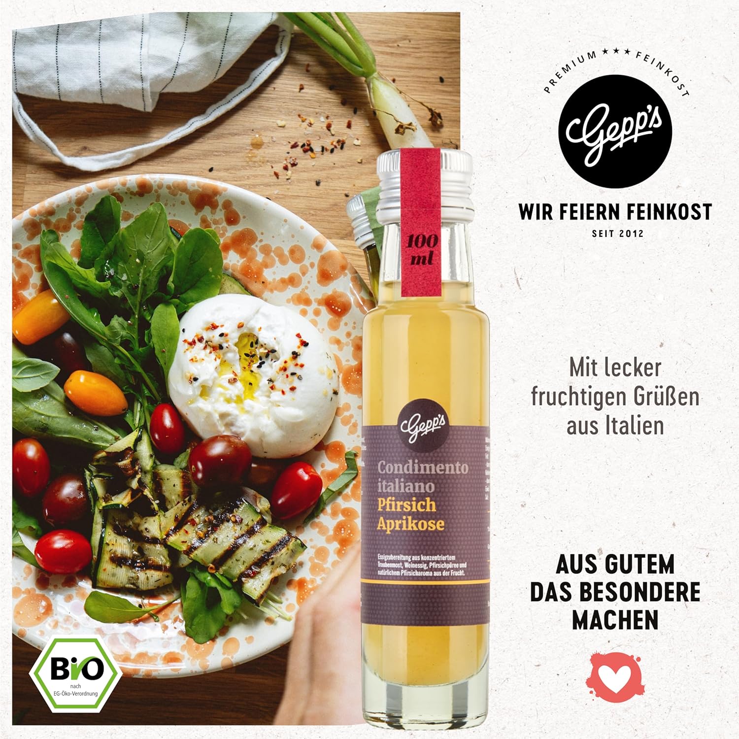 Geburtstags-Präsentkörbe - Gepp's Feinkost-Geschenkkorb mit vielen Köstlichkeiten und Geschirrtuch, Geschenkset mit Gourmet-Pesto, Nudelgewürz, Brotbackmischung, Bio-Olivenöl und Kräutersalz, Geschenkkorb für jeden Anlass – Bild 5