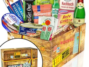 Wurst-Präsentkörbe – „DDR SpeziALITÄTEN BOX“ Waren DDR / Geburtstagsgeschenk für Sie