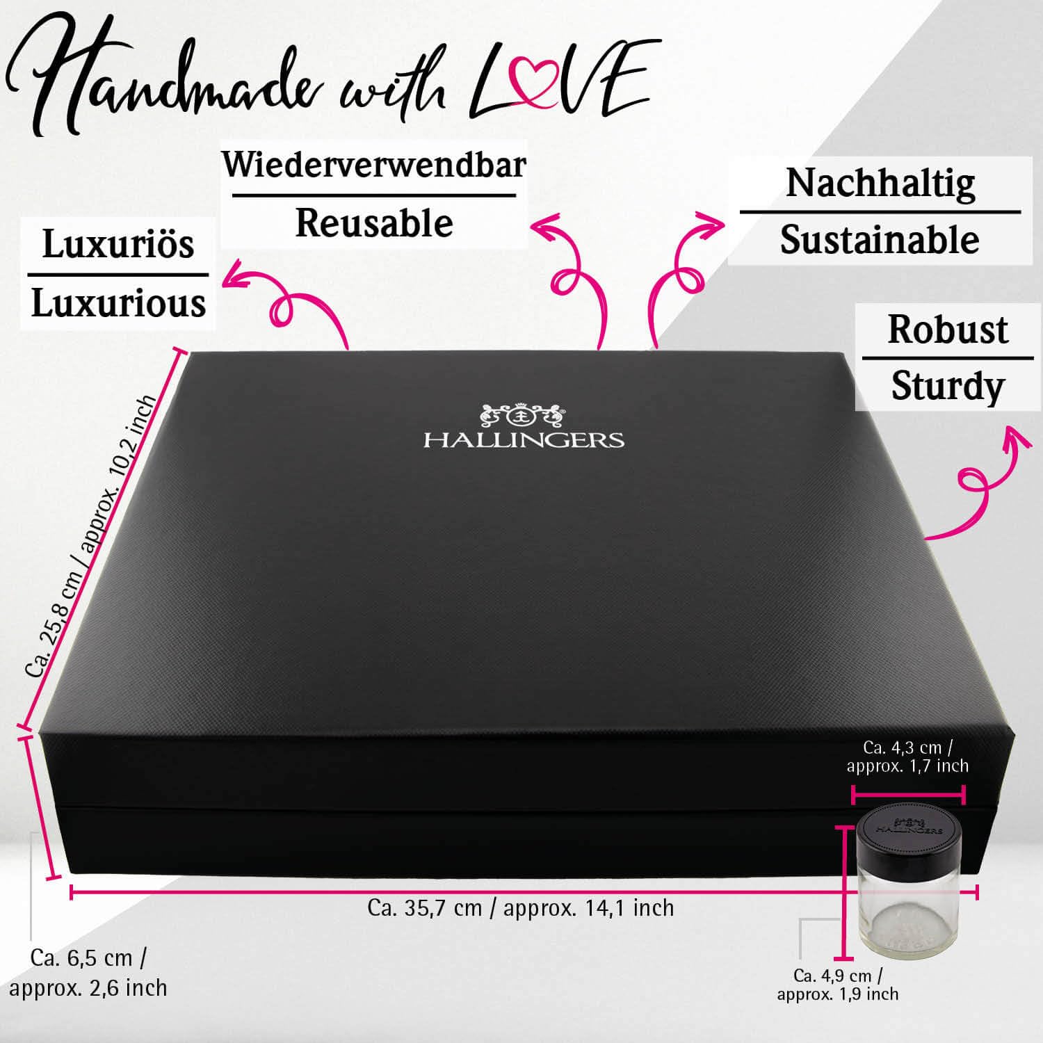 Wurst-Präsentkörbe - Hallingers Genuss Manufaktur Gewürz-Geschenkset Weihnachten – 24 Premium-Gewürze aus aller Welt im Glas, edle Geschenkbox, Gewürzset „Frohes Fest“, Weihnachtsgeschenkidee für Männer und Frauen – Bild 8