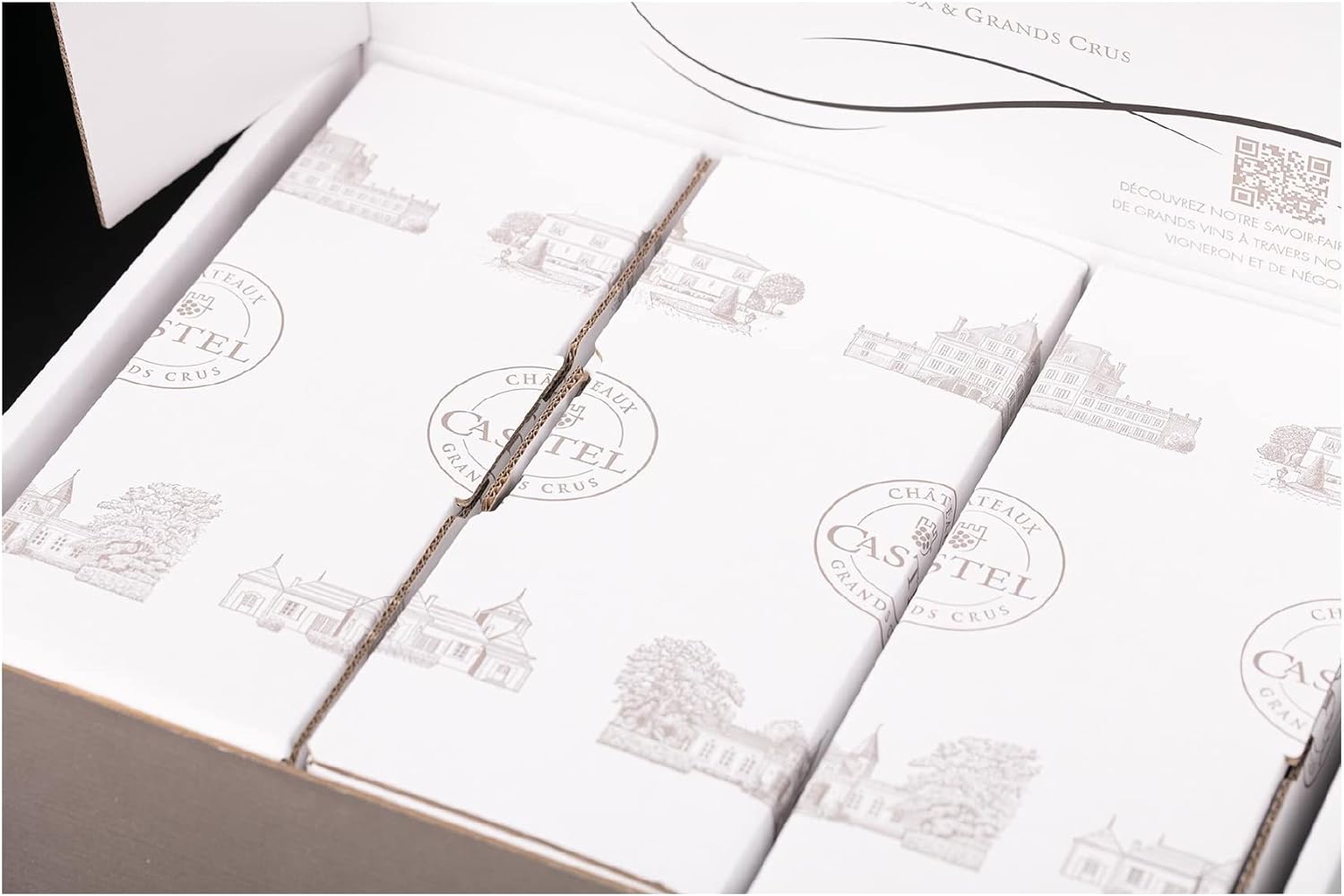 Wein-Präsentkörbe - Geschenkbox - Rotwein - Coffret Crus Bourgeois Châteaux Castel: Château Barreyres - Château d'Arcins - Château Tour Prignac - 3 x 75cl – Bild 6