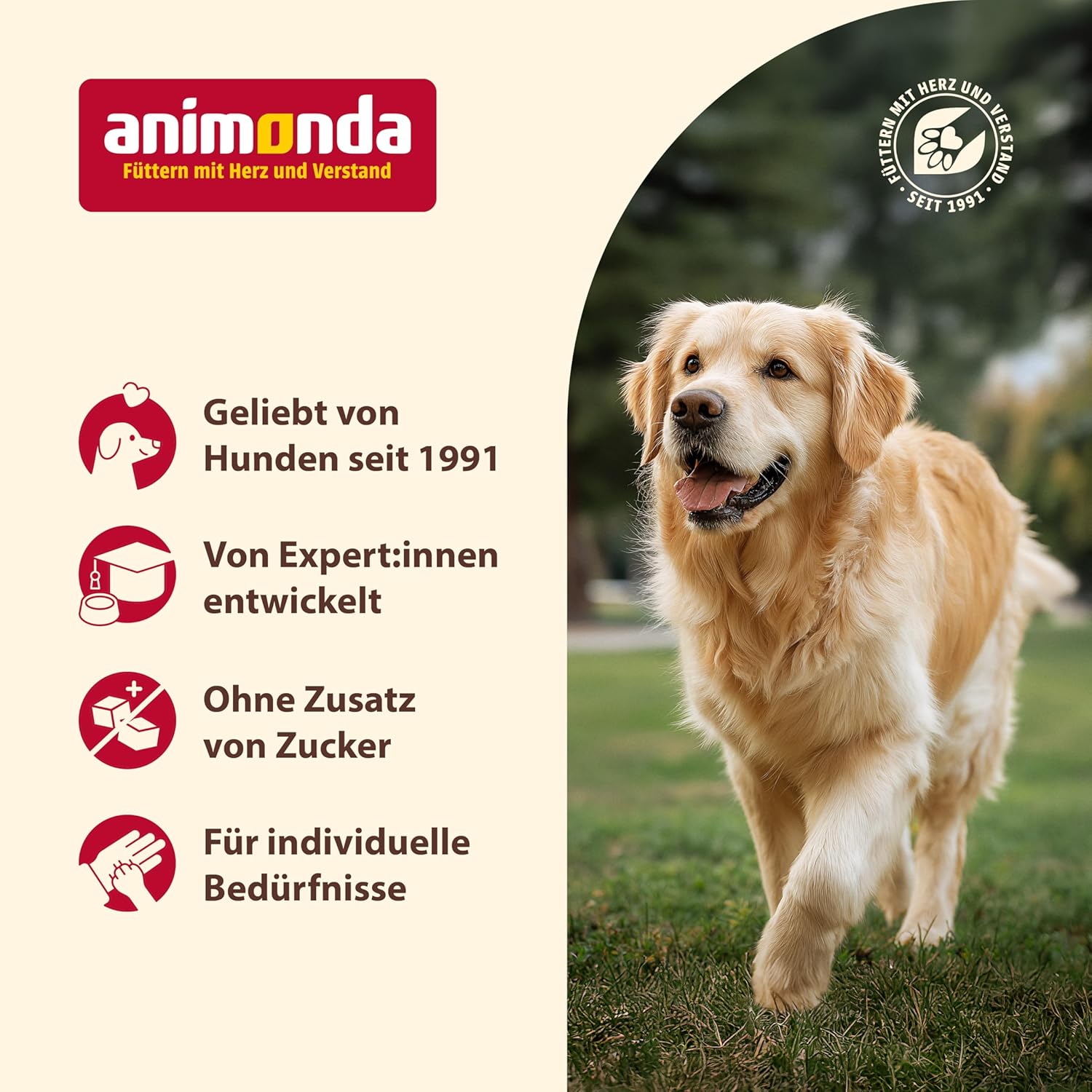 Wurst-Präsentkörbe - animonda Grancarno Adult Savory Variation (6 x 800 g), Hunde-Nassfutter für ausgewachsene Tiere, Nassfutter für Hunde mit 100 % frischen, Fleischzutaten, Hundefutter ohne Getreide – Bild 7