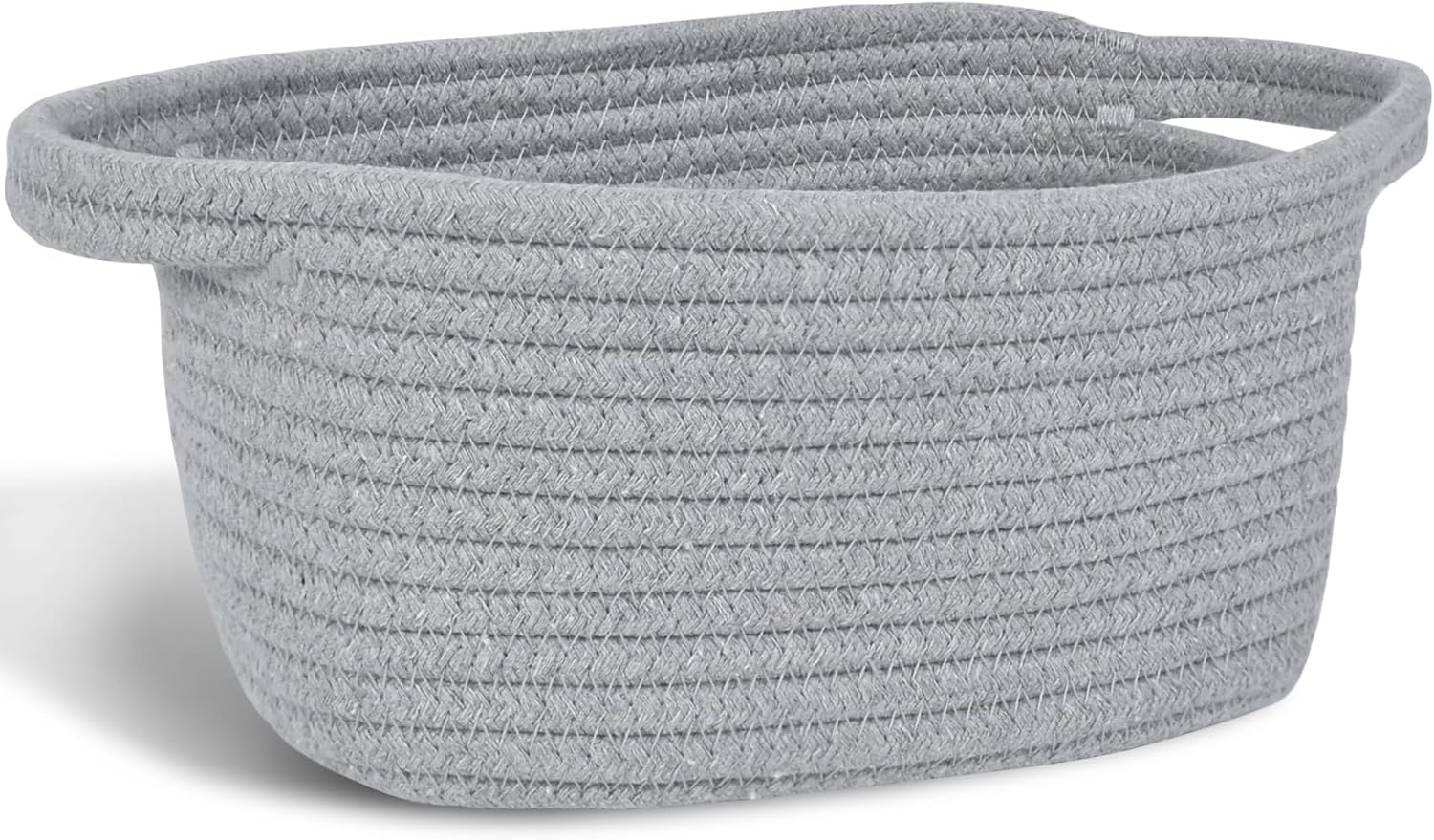 Geburtstags-Präsentkörbe - Small Storage Basket with Gift Bag and Ribbon, Mini Basket, Cute Small Cotton Rope Woven Basket, Shelf Basket, Boho Decorative Basket, Empty Gift Basket – Bild 7