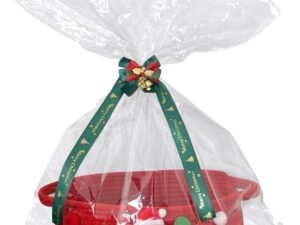 Geburtstags-Präsentkörbe – Geschenkkorb, leerer Geschenkbehälter, Stoffaufbewahrung, attraktive Leckerli-Dekoration, platzsparendes Design, eleganter Korb für Studenten, Frauen, Urlaub, Party, Geburtstag, Feier, Rot