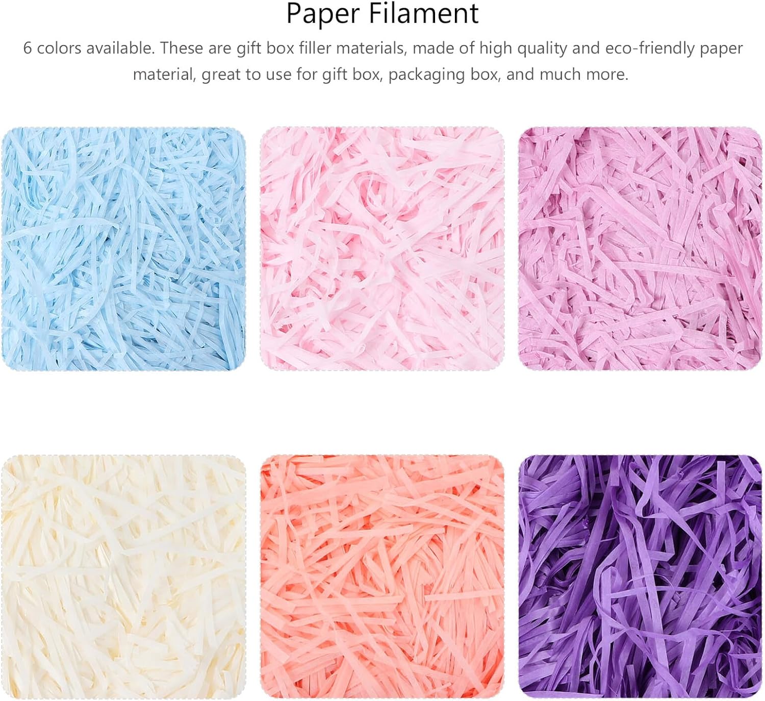 Geburtstags-Präsentkörbe - VILLCASE Bunte Seidenpapier-Füllung, 100 g, Karton-Füllmaterial, plissierte Geschenkbox-Dekoration für Geburtstage und Geschenkkörbe – Bild 8