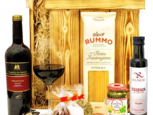 Wein-Präsentkörbe – Italienisches Geschenkset Verona, Geschenkkorb gefüllt mit Wein, italienischen Spezialitäten & eleganter Holzkiste, Geschenkkorb für Männer und Frauen zum Geburtstag, Weihnachten