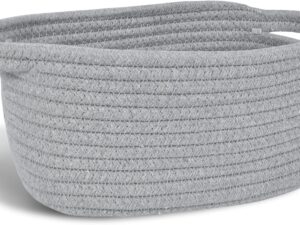 Geburtstags-Präsentkörbe – Cute Small Cotton Rope Shelf Basket – Boho Decorative Empty Gift Basket