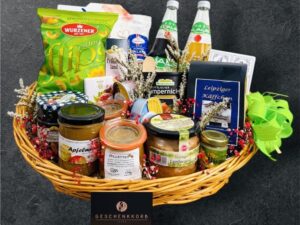 Wurst-Präsentkörbe – Herbert Geschenkkorb | Köstlicher Geschenkkorb für Männer | Mit hochwertigen Produkten zum Genießen