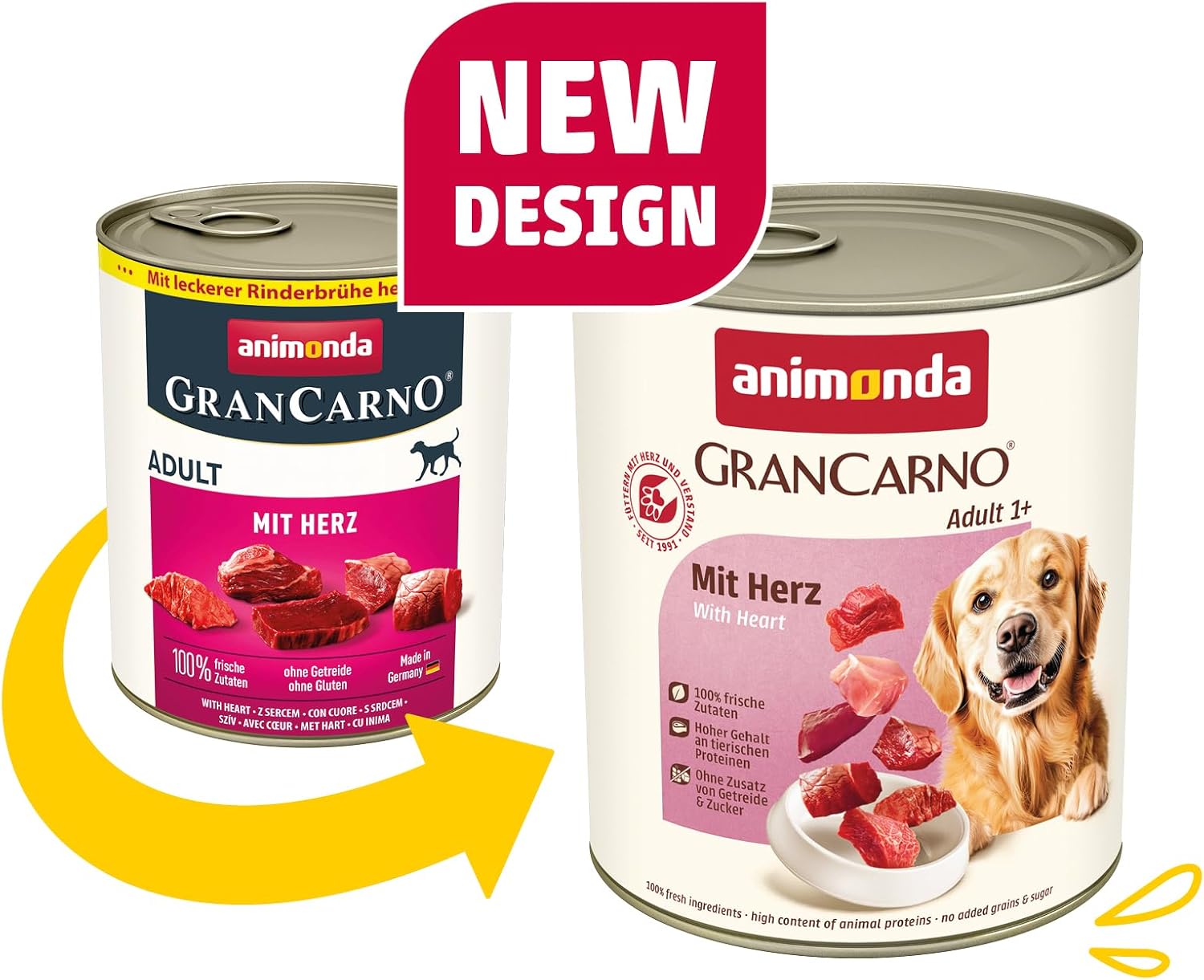 Wurst-Präsentkörbe - animonda Grancarno Adult Savory Variation (6 x 800 g), Hunde-Nassfutter für ausgewachsene Tiere, Nassfutter für Hunde mit 100 % frischen, Fleischzutaten, Hundefutter ohne Getreide – Bild 3