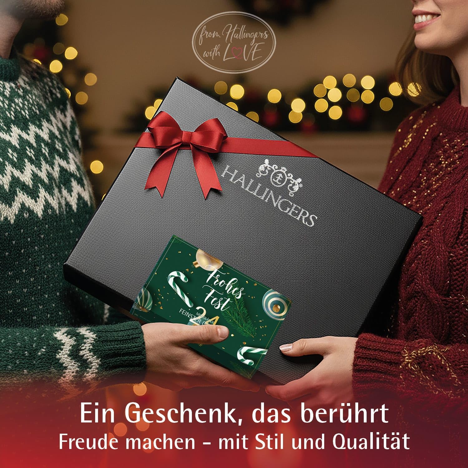 Wurst-Präsentkörbe - Hallingers Genuss Manufaktur Gewürz-Geschenkset Weihnachten – 24 Premium-Gewürze aus aller Welt im Glas, edle Geschenkbox, Gewürzset „Frohes Fest“, Weihnachtsgeschenkidee für Männer und Frauen – Bild 5