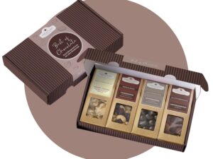 Geburtstags-Präsentkörbe – wellnuss Schokoladen-Geschenk „Best of Chocolate“ – Nuss-Mix-Geschenkset für Frauen, Männer und Paare – Nüsse mit Schokolade in einer Geschenkbox