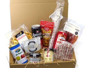 Wein-Präsentkörbe – Bier-Geschenkset Amigos mit spanischen Delikatessen | Geschenkkorb | Geschenkkorb | Tapas aus Spanien
